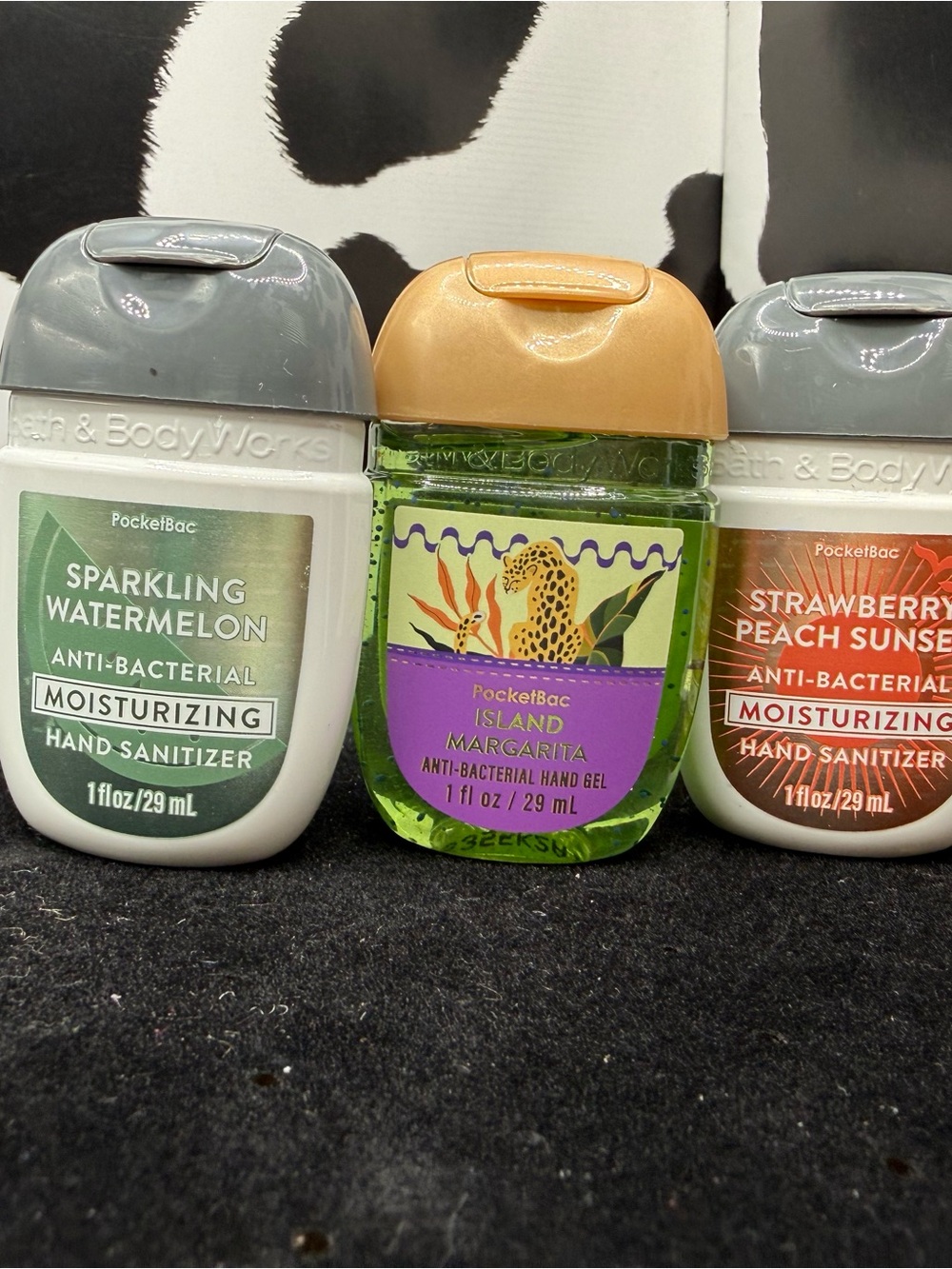 3 Bath & Body Works PocketBac Hand Sanitizers, fruity summer